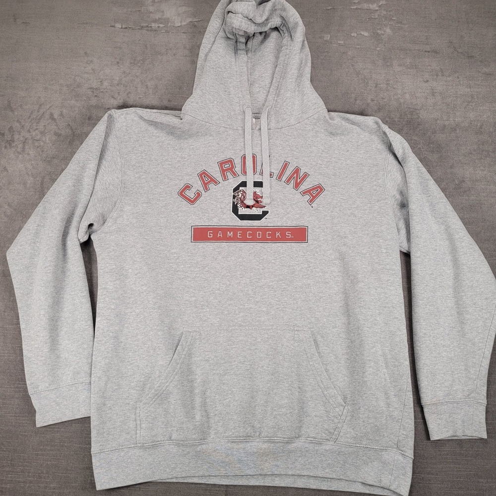 Carolina Gamecocks Y2K Russell NCAA Hoodie Pullover Gray Sweatshirt XL‎